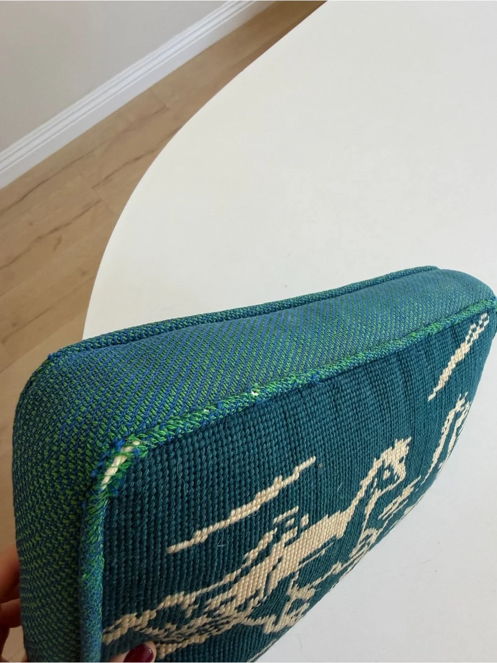 VINTAGE Horse Stitched Pillow